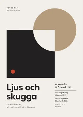 Fotoutställning — ljus och skugga