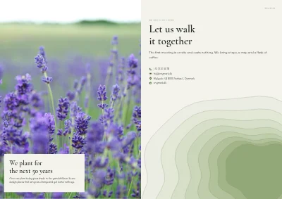 Pages 22–23 of Portfolio for a landscape architect – 24 pages