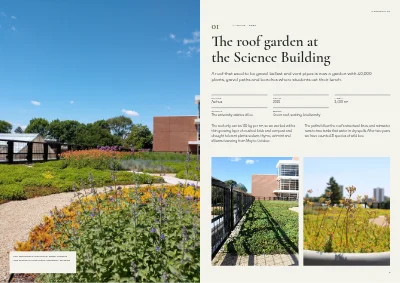 Pages 4–5 of Portfolio for a landscape architect – 24 pages