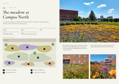 Pages 6–7 of Portfolio for a landscape architect – 24 pages