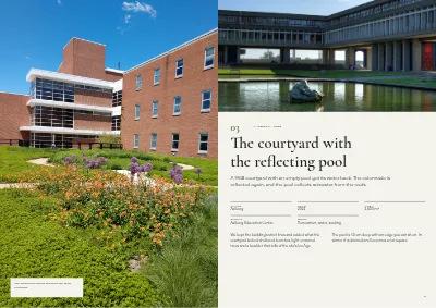 Pages 8–9 of Portfolio for a landscape architect – 24 pages