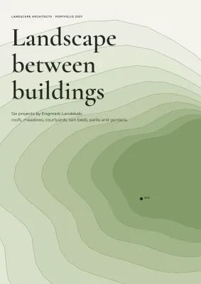 Portfolio for a landscape architect – 24 pages