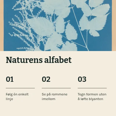 Naturens alfabet · Visuell oppskrift
