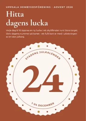 Stadens adventskalender — sälen med 24 luckor