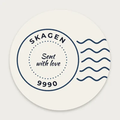 Sent from Skagen, postmark