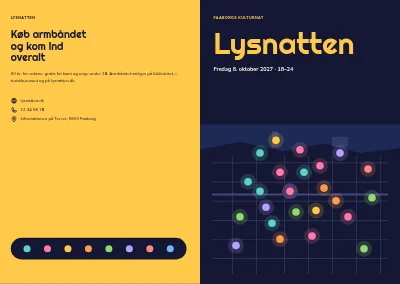 Omslag af Program for kulturnat i byen – 32 sider