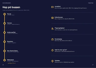 Side 26–27 af Program for kulturnat i byen – 32 sider