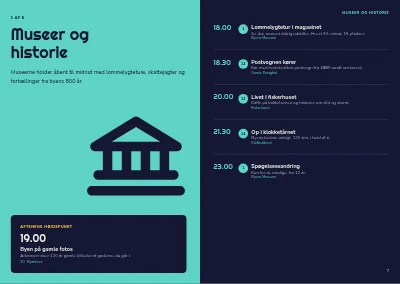 Side 6–7 af Program for kulturnat i byen – 32 sider
