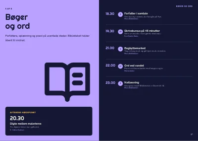 Side 16–17 af Program for kulturnat i byen – 32 sider