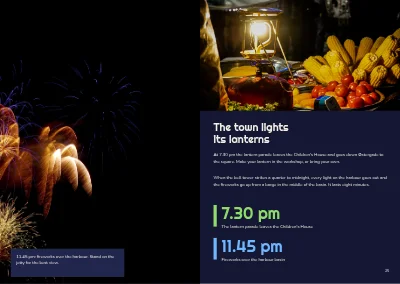 Pages 24–25 of Programme for a town culture night – 32 pages