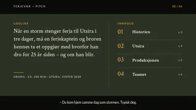 Side 2 av Filmpitch — spillefilm på Ærø