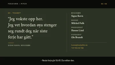 Side 6 av Filmpitch — spillefilm på Ærø