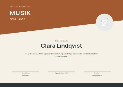 Musikdiplom — piano