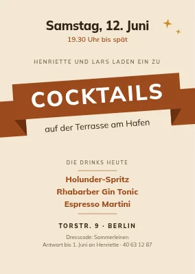 Cocktailparty auf der Terrasse — Nakskov