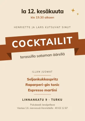 Cocktailjuhlat terassilla — Nakskov