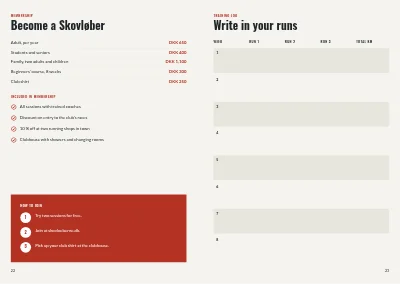 Pages 22–23 of Training programme for a running club – 24 pages