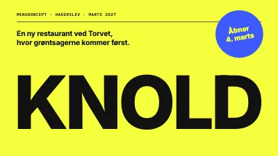 Menukoncept — grøn restaurant