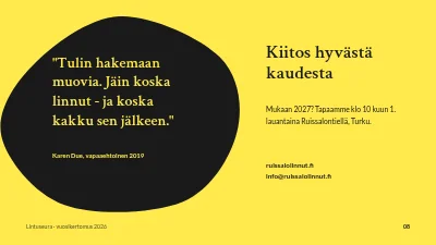 Sivu 8 – Vuosikertomus — Vatimeren luontoryhmä