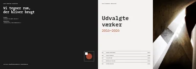 Omslag af Portfolio for arkitekttegnestue – 24 sider