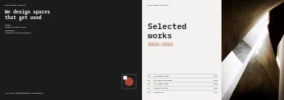 Umschlag von Architecture studio portfolio – 24 pages