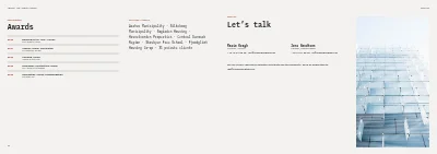 Seiten 22–23 von Architecture studio portfolio – 24 pages