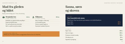 Side 10–11 af Brochure til glamping i skoven – 16 sider