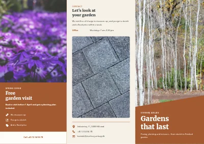 Landscape gardener: garden projects