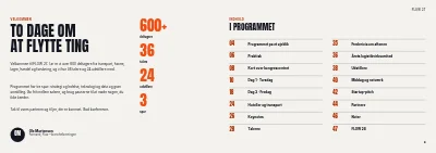 Side 2–3 af Konferenceprogram for branchekonference – 48 sider
