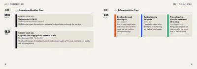 الصفحات 12–13 من Programme for an industry conference – 48 pages