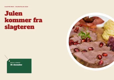 Julekatalog med bestilling for slagter – 12 sider