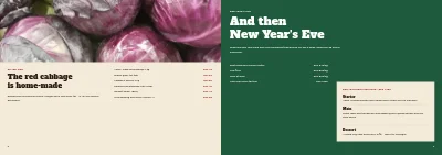 Pages 8–9 of Christmas order catalogue for a butcher – 12 pages