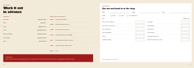 Pages 10–11 of Christmas order catalogue for a butcher – 12 pages