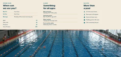 Pagina 2 di Swimming baths: opening hours and classes