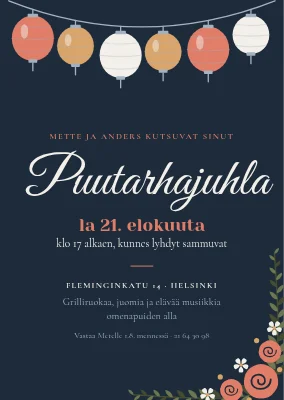 Puutarhajuhla hämärässä — Sønderborg