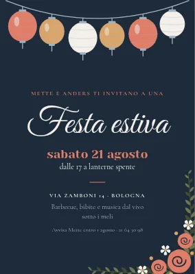 Festa in giardino al tramonto — Sønderborg