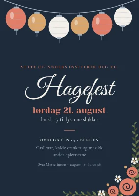 Hagefest i skumringen — Sønderborg