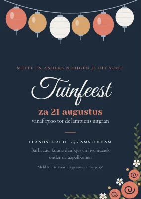 Tuinfeest bij schemering — Sønderborg