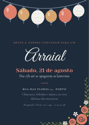 Festa no jardim ao entardecer — Sønderborg