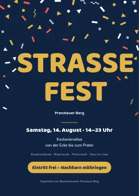 Straßenfest in Christianshavn — Konfetti