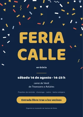 Fiesta de barrio en Christianshavn — confeti