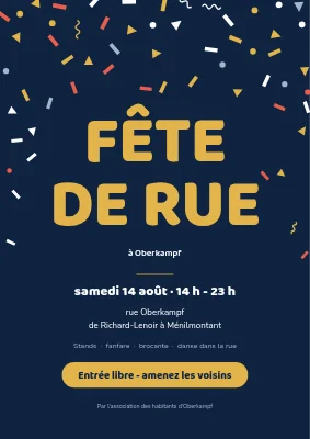 Fête de rue à Christianshavn — confettis