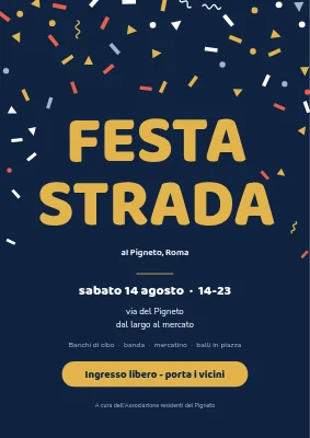 Festa di strada a Christianshavn — coriandoli