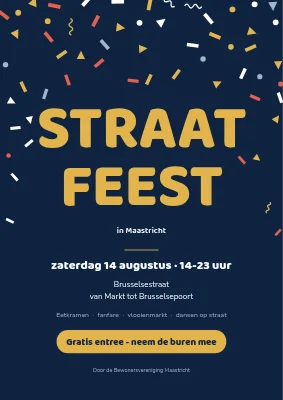 Straatfeest in Christianshavn — confetti