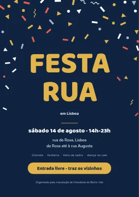 Festa de rua em Christianshavn — confetti