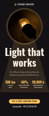 Lighting design roll-up — light that works