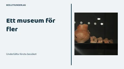 Ett museum för fler människor