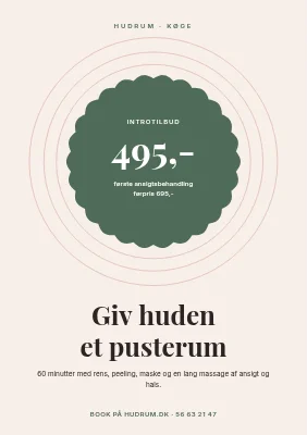 Hudpleje med introtilbud i Køge