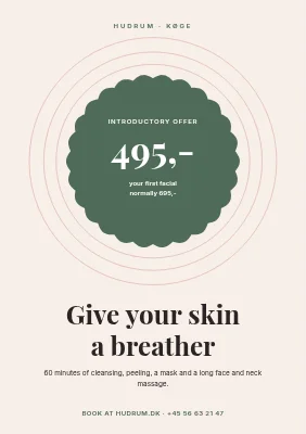 Skin-care clinic offer in Køge