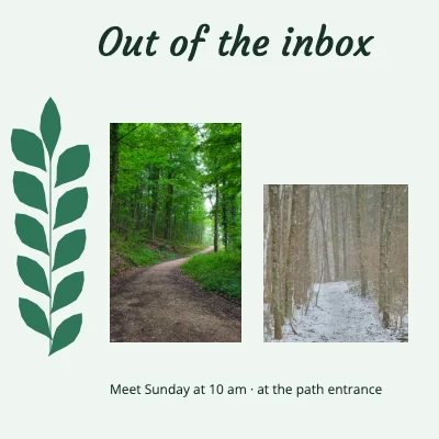 Out of the inbox · garden notebook