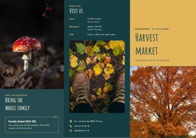 Harvest market and autumn half-term
